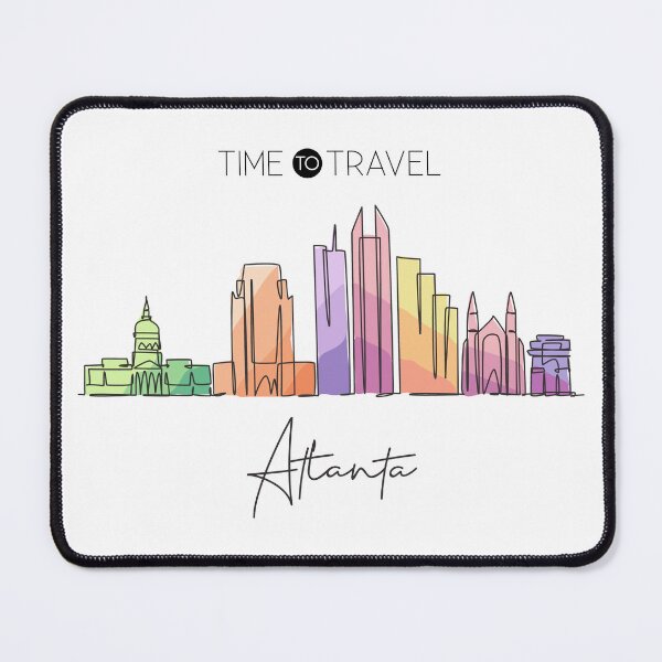 Artikelvorschau, Gekritzel-Aquarell Atlanta entworfen und verkauft von TheUSAFantasy.