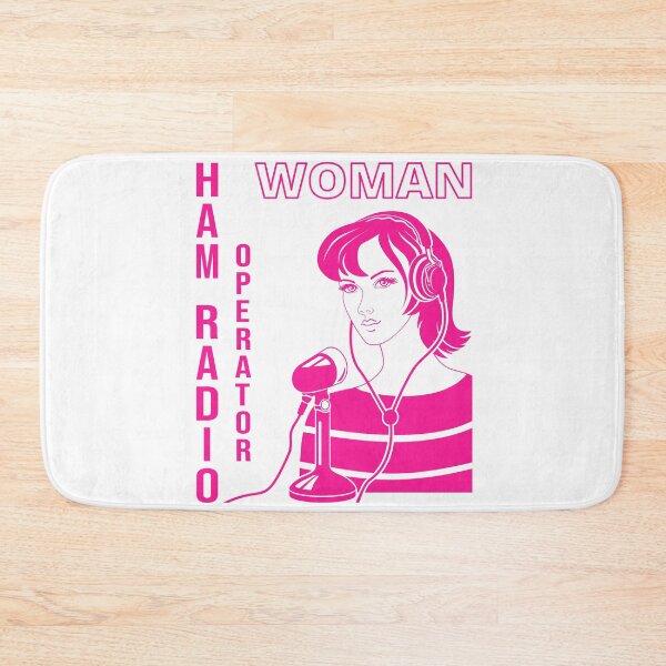 Item preview, Woman HAM Radio Operator hot pink designed and sold by tuzlay.