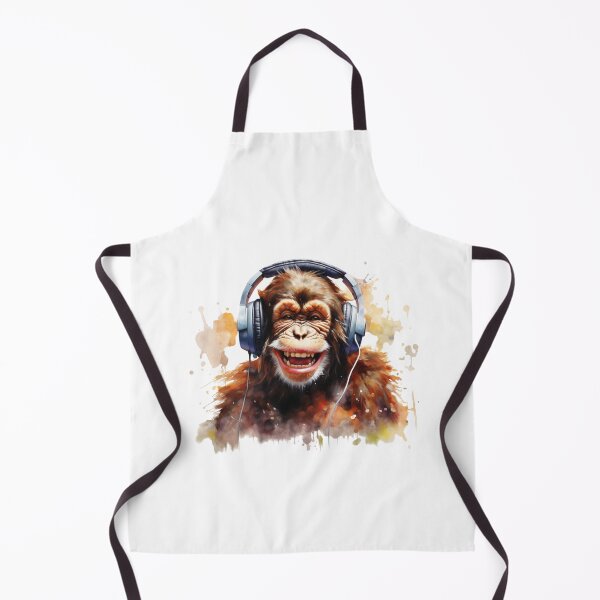 Item preview, Funny Monkey listening to music designed and sold by PrzemekJAS.