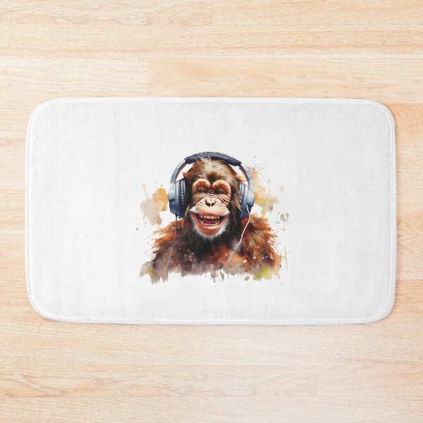 Item preview, Funny Monkey listening to music designed and sold by PrzemekJAS.