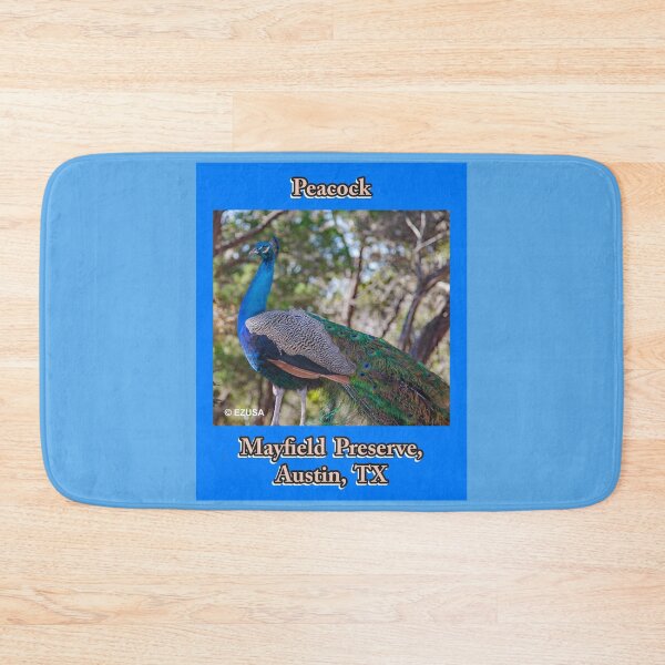 Item preview, Give The Bird To Your Lover, Peacock, Mayfield Preserve, Austin, Texas,  designed and sold by MoreEZUSA-Here.