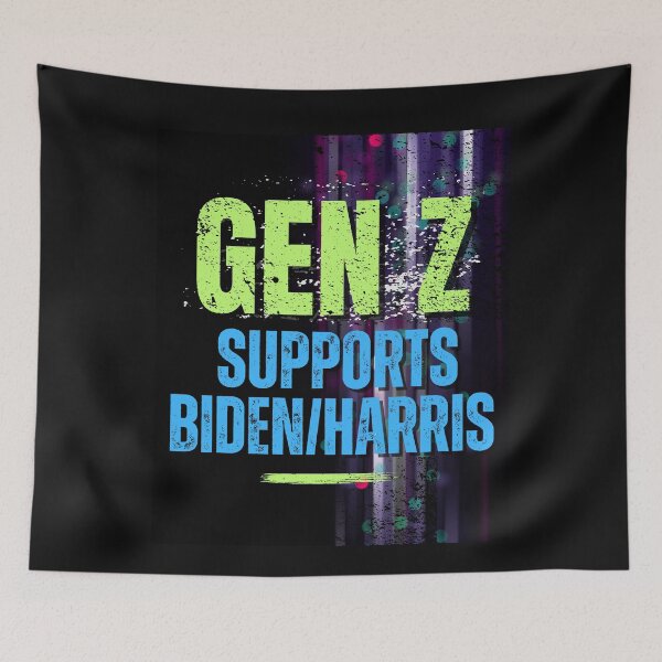 Item preview, Gen Z Supports Biden/Harris 2024 Vote Democratic Political Design designed and sold by EarthArtDesigns.
