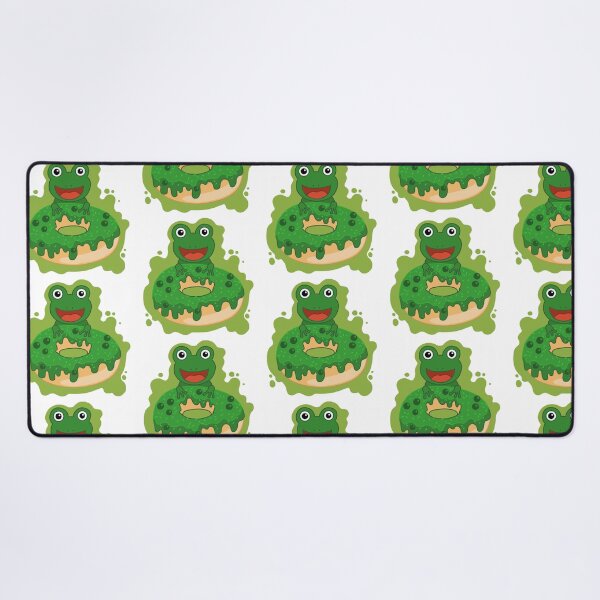 Item preview, Frog with donut designed and sold by ChallaDesign.