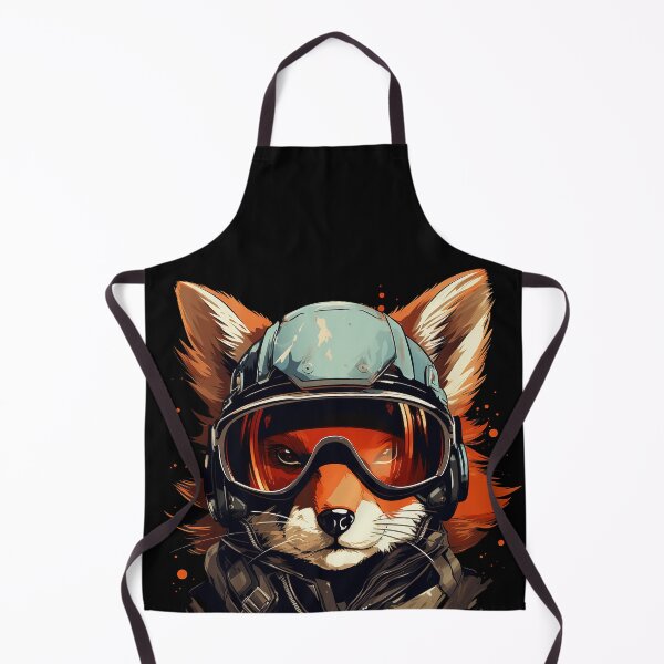 Item preview, Cute Fox in Motorcycle Gear designed and sold by Trippinink-.