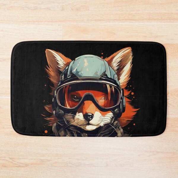 Item preview, Cute Fox in Motorcycle Gear designed and sold by Trippinink-.