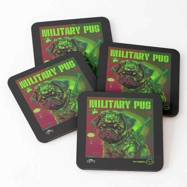 Item preview, Pug in the Military 13 designed and sold by RedBluffTraders.