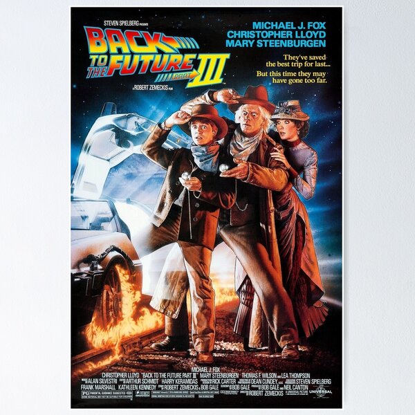 Retour Vers Le Futur 3 - Michael J. Fox - 68,5x101,5cm - AFFICHE - POSTER