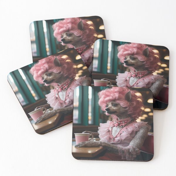 Item preview, Espresso Elegance: Artistic Adventures with Dog Girl designed and sold by ChicFusionz.