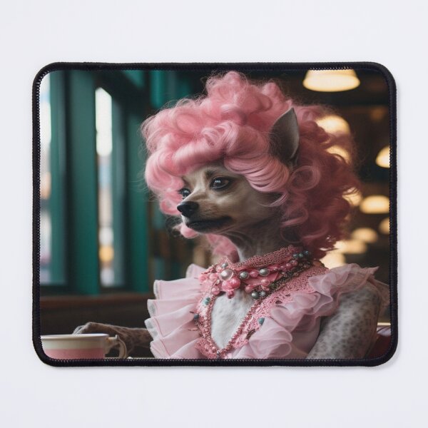 Item preview, Espresso Elegance: Artistic Adventures with Dog Girl designed and sold by ChicFusionz.