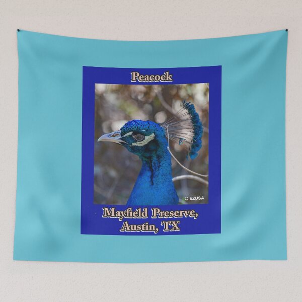 Item preview, Give Someone You Love The Bird, Peacock, Mayfield Preserve, Austin, Texas,  designed and sold by MoreEZUSA-Here.