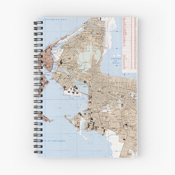 Item preview, Cartagena Colombia Map (1994) designed and sold by BravuraMedia.