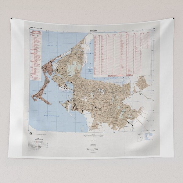 Item preview, Cartagena Colombia Map (1994) designed and sold by BravuraMedia.
