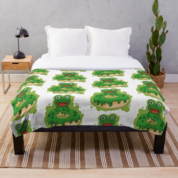 Item preview, Frog with donut designed and sold by ChallaDesign.
