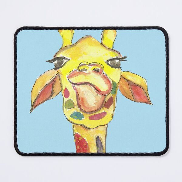 Item preview, Happy Giraffe watercolor  designed and sold by Elvi-Artist.