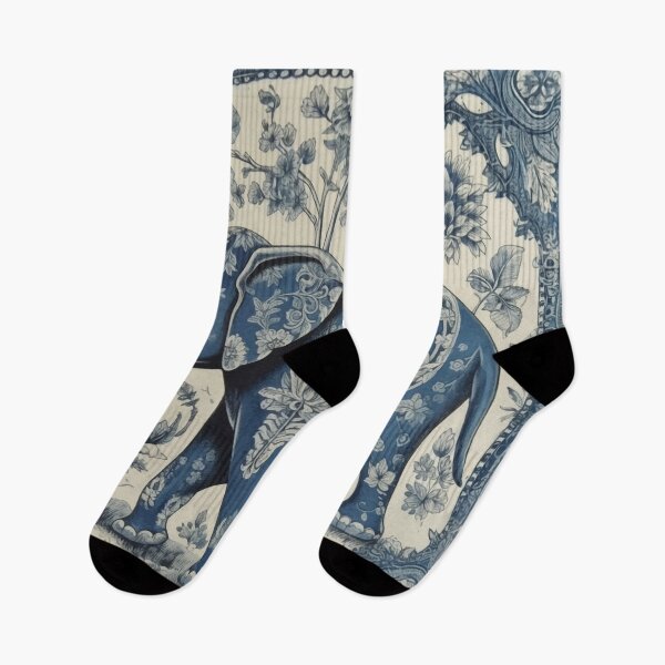 Item preview, Toile De Jouy Elephant  designed and sold by Deepestblue.