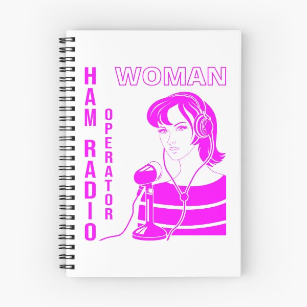Item preview, Woman HAM Radio Operator fuchsia designed and sold by tuzlay.