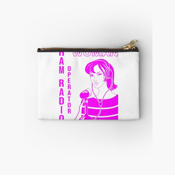 Item preview, Woman HAM Radio Operator fuchsia designed and sold by tuzlay.