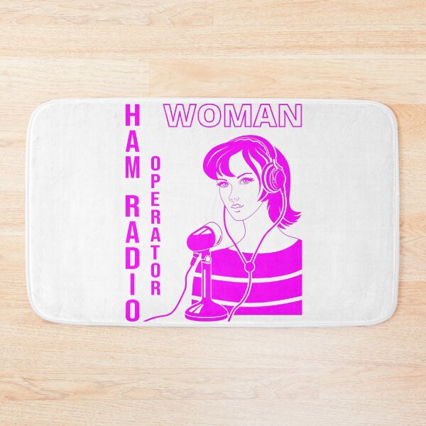 Item preview, Woman HAM Radio Operator fuchsia designed and sold by tuzlay.