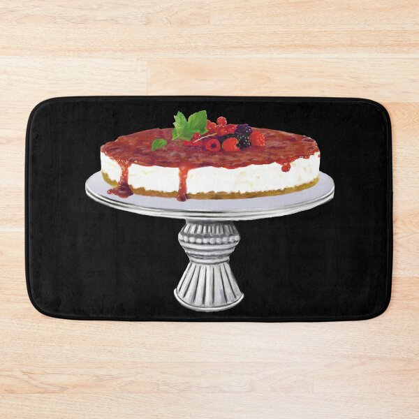 Item preview, Cheesecake on silver plate drawing designed and sold by cookwithabrush.