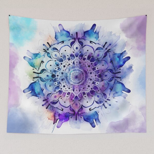 Item preview, "Tranquilize Your World: Elevate Everyday Objects with Watercolor Mandala Magic" designed and sold by VeronicArt85.
