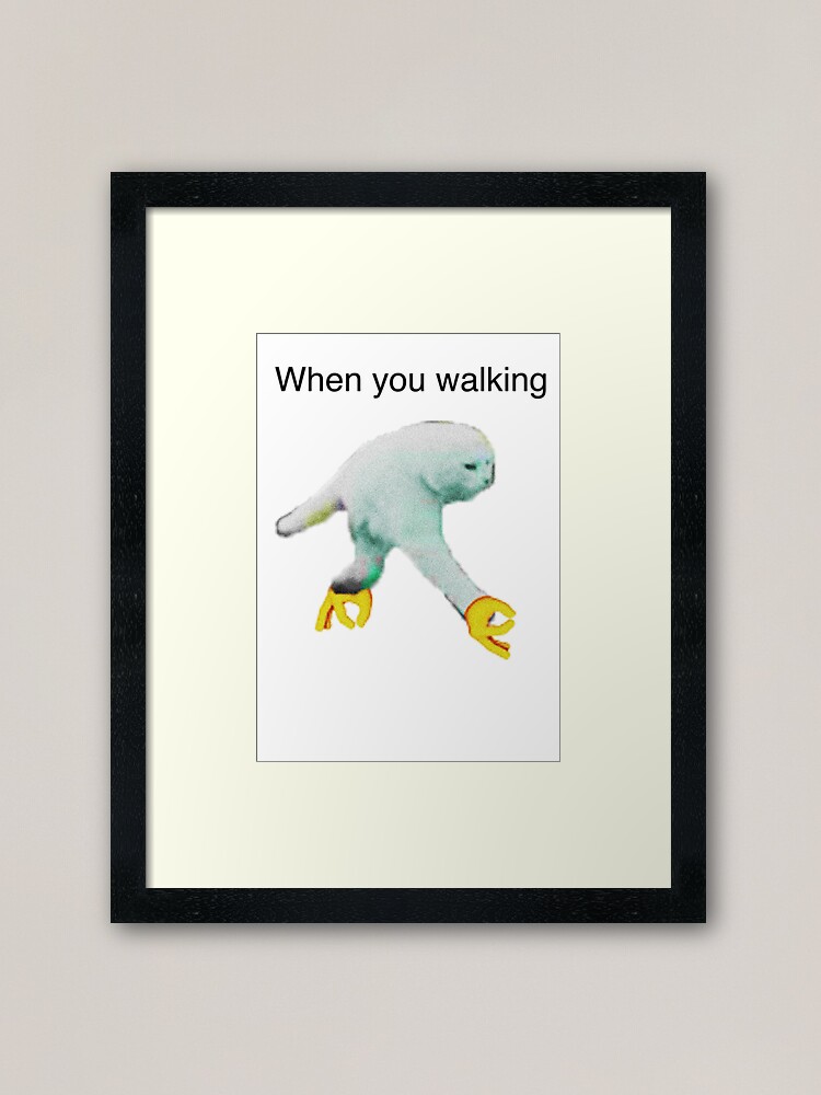WHEN YOU WALKING DANK MEME Poster for Sale by MemesnDeams