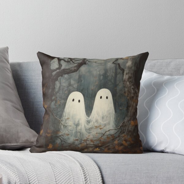 Item preview, Spooky Ghosts in Woods Halloween Art designed and sold by CosmiaDesigns.