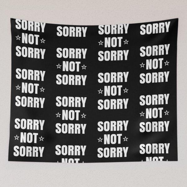 Item preview, Sorry NOT Sorry (white) with Stars designed and sold by spoeg.
