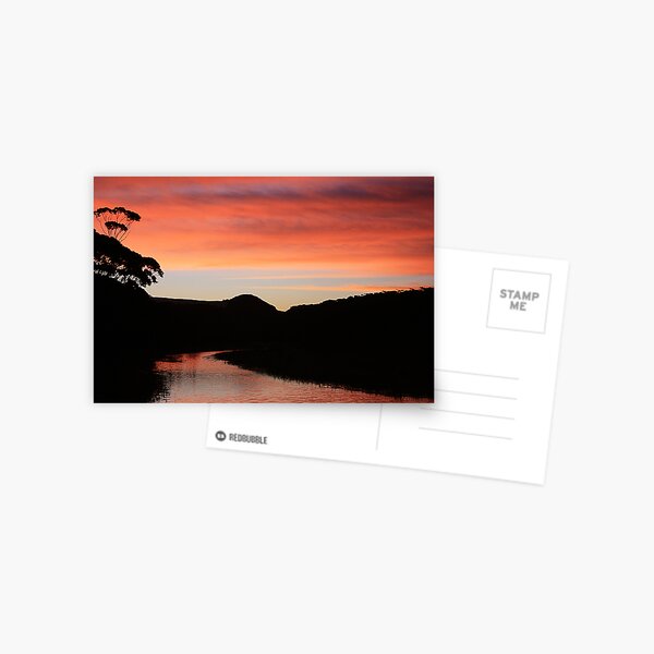 Sunset Over The Thurra Postcard