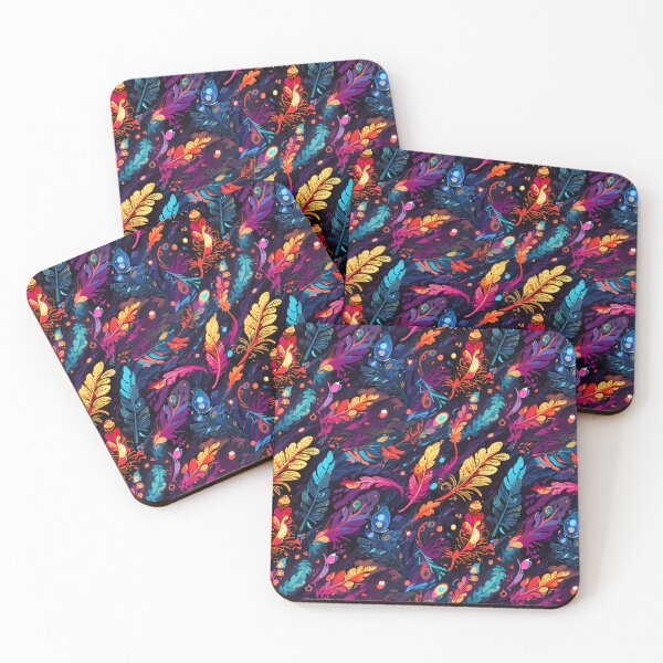 Item preview, Beautiful Boho Style Feather Pattern Art #13 designed and sold by Rae-SunshineArt.