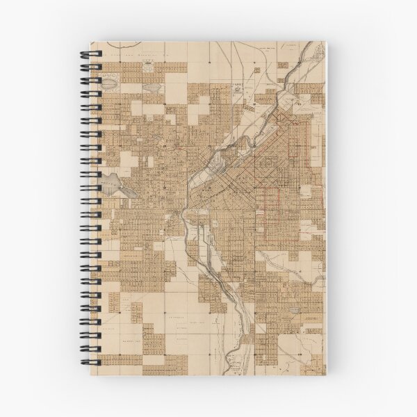 Item preview, Vintage Map of Denver CO (1889) designed and sold by BravuraMedia.