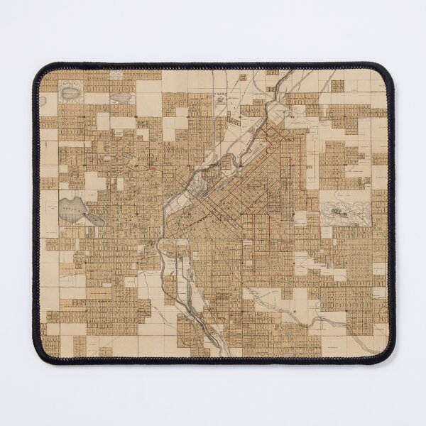 Item preview, Vintage Map of Denver CO (1889) designed and sold by BravuraMedia.
