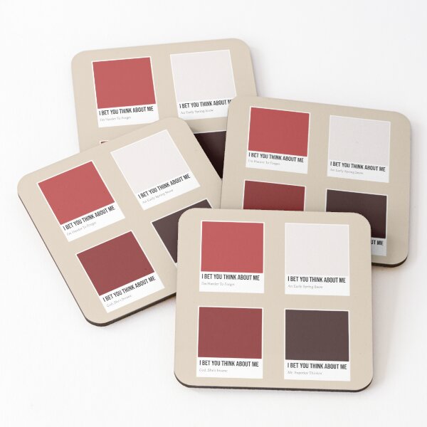 Item preview, I Bet You Think About Me Pantones designed and sold by BlackwellNY.