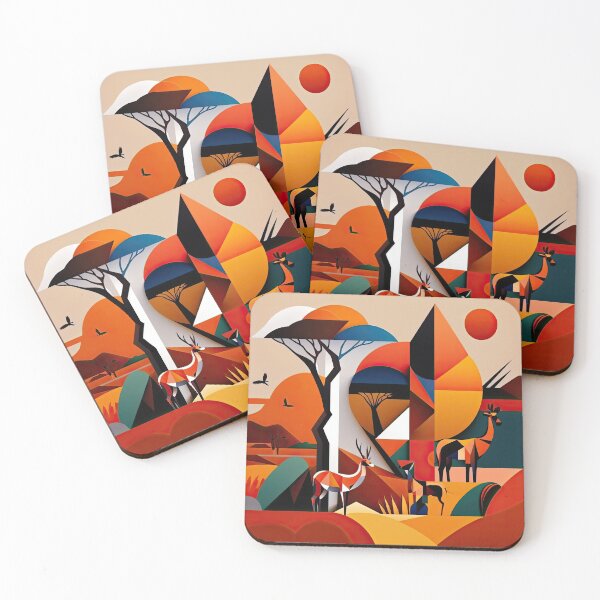 Artikelvorschau, African Savanna Bauhaus Design entworfen und verkauft von ArtificialGenes.