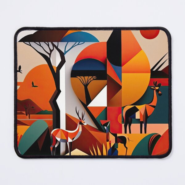 Item preview, African Savanna Bauhaus Design designed and sold by ArtificialGenes.