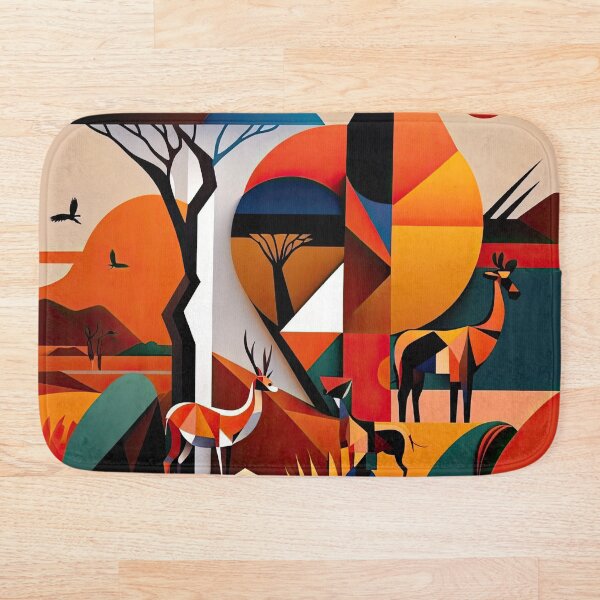 Artikelvorschau, African Savanna Bauhaus Design entworfen und verkauft von ArtificialGenes.