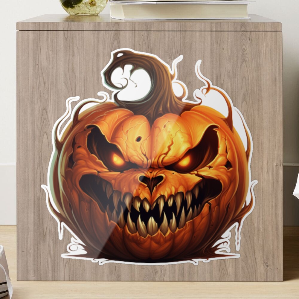 Scary Halloween Pumpkin product Gift For Halloween Party Digital