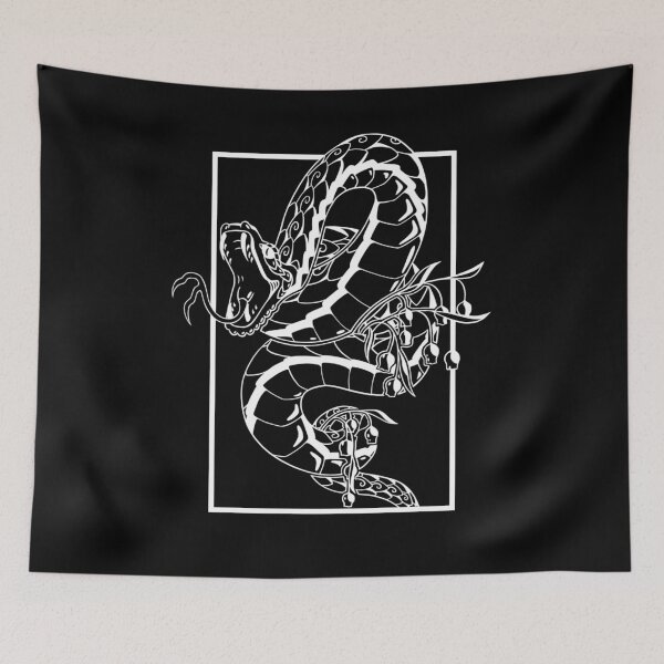 Item preview, Anaconda Illustration (white) designed and sold by Hachikai.