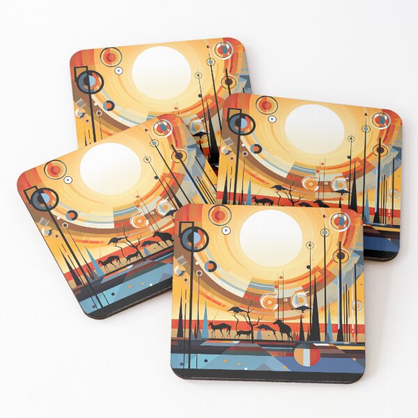 Artikelvorschau, African Savanna Bauhaus Design entworfen und verkauft von ArtificialGenes.