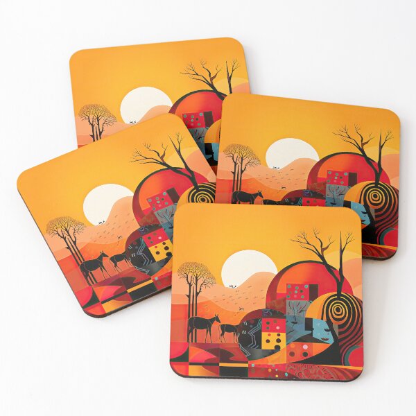 Item preview, African Savanna Bauhaus Design designed and sold by ArtificialGenes.