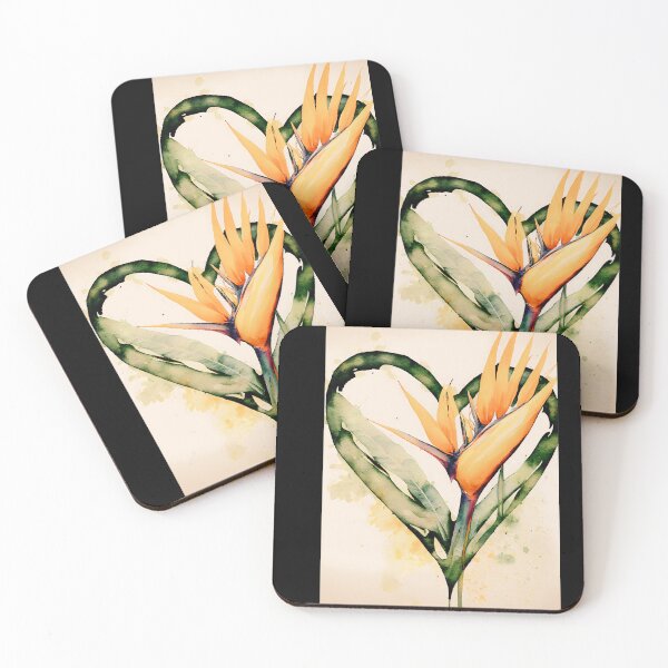 Item preview, STRELIZIA flower vintage designed and sold by artbyveresca.