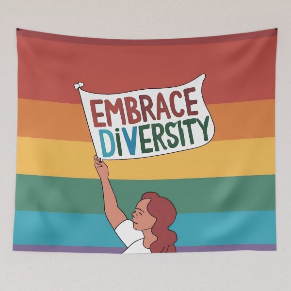 Item preview, Embrace Diversity designed and sold by ArtsyFusion.