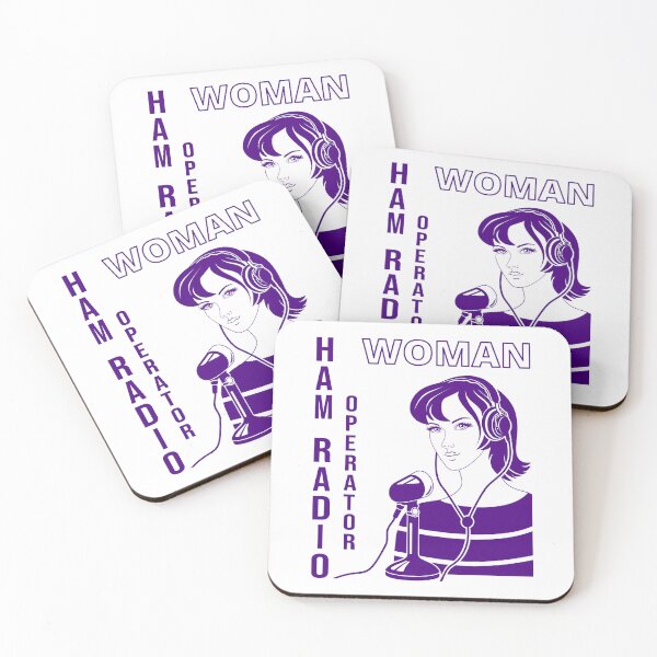 Item preview, Woman HAM Radio Operator indigo designed and sold by tuzlay.