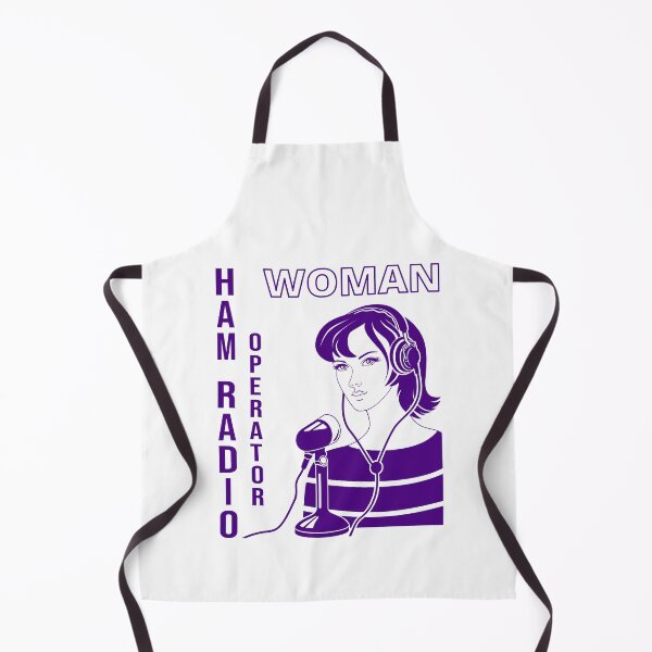 Item preview, Woman HAM Radio Operator indigo designed and sold by tuzlay.