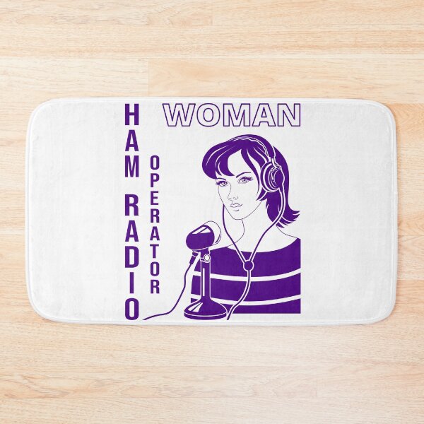 Item preview, Woman HAM Radio Operator indigo designed and sold by tuzlay.