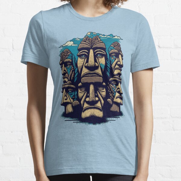 Moai Rock Meme Essential T-Shirt for Sale by azerbera