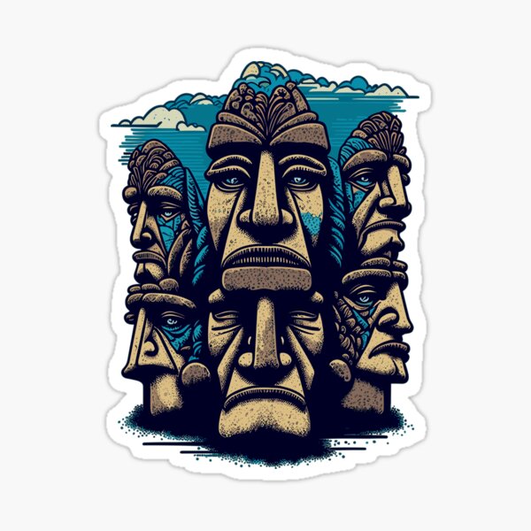 Stoneface Sticker - Moai Golem Emoji,Moai Emoji - Free Emoji PNG