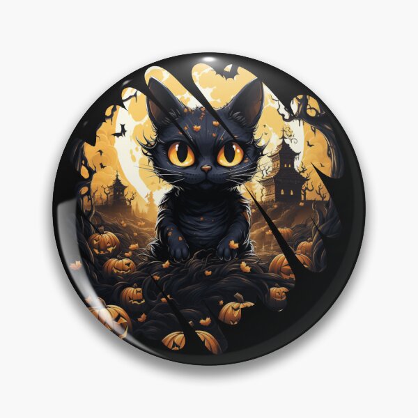 Item preview, Cat and pumpkins designed and sold by HarriPaloma.