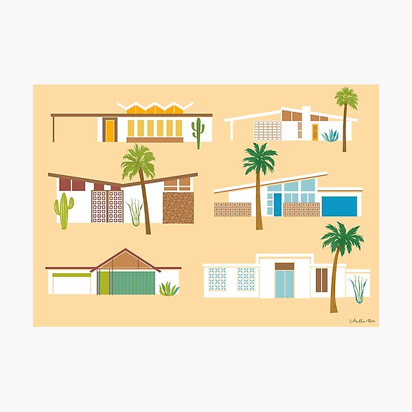 Palm Springs Houses Photographic Print