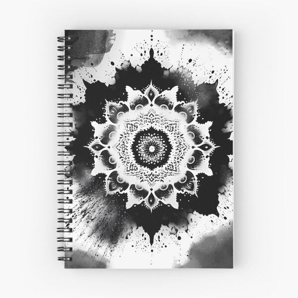 Item preview, Midnight Serenity: Watercolor Mandala in Enigmatic Black designed and sold by VeronicArt85.