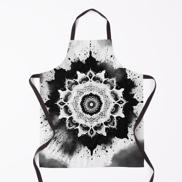 Item preview, Midnight Serenity: Watercolor Mandala in Enigmatic Black designed and sold by VeronicArt85.